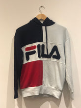 Load image into Gallery viewer, FILA Blue White and Red Hoodie
