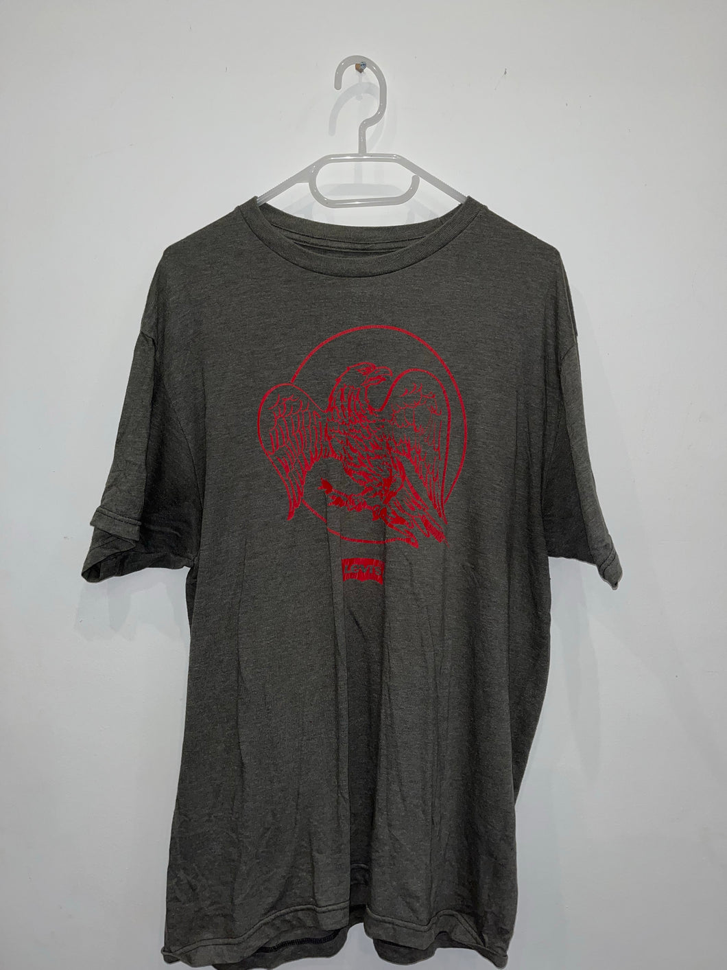 Levis Grey With Red Logo Tee