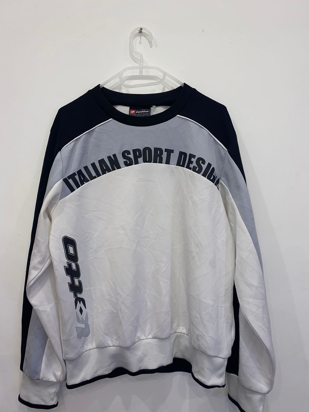 Lotto Blue and White Sweatshirt